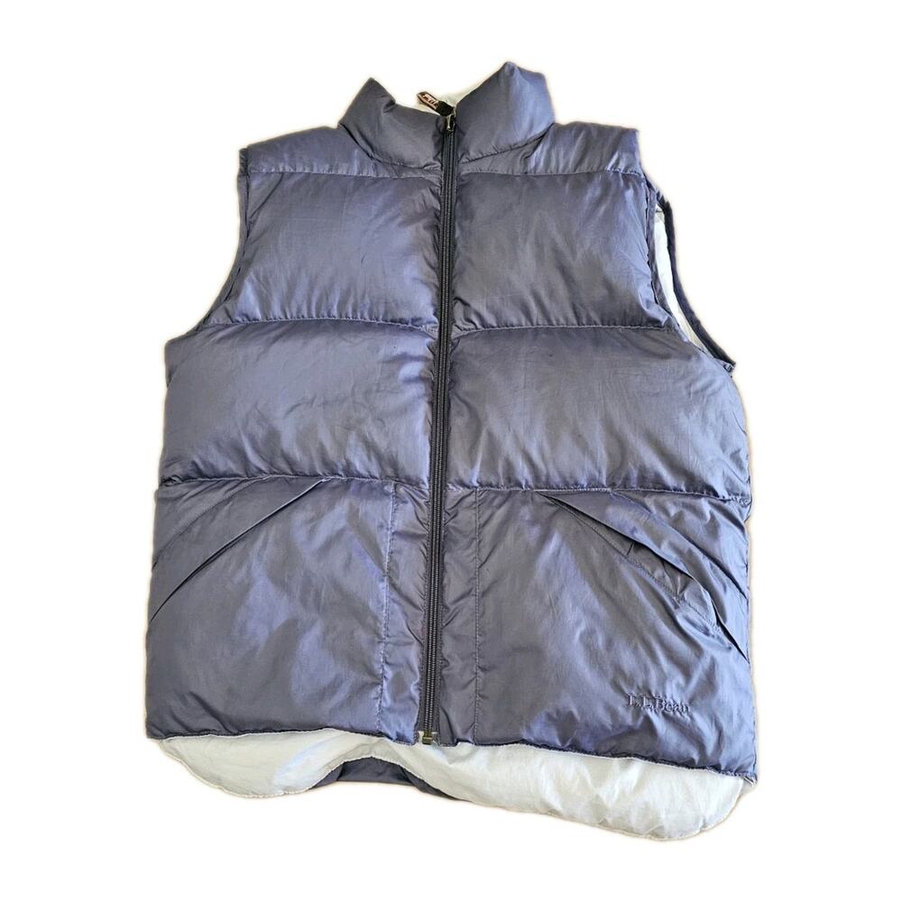 L.L. BEANS women's down puffer vest reversible size Small regular 0VC72